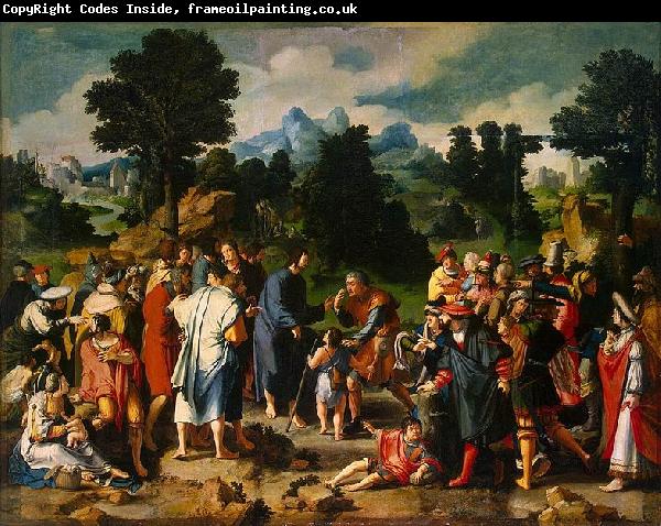 Lucas van Leyden Healing of blind man of Jericho